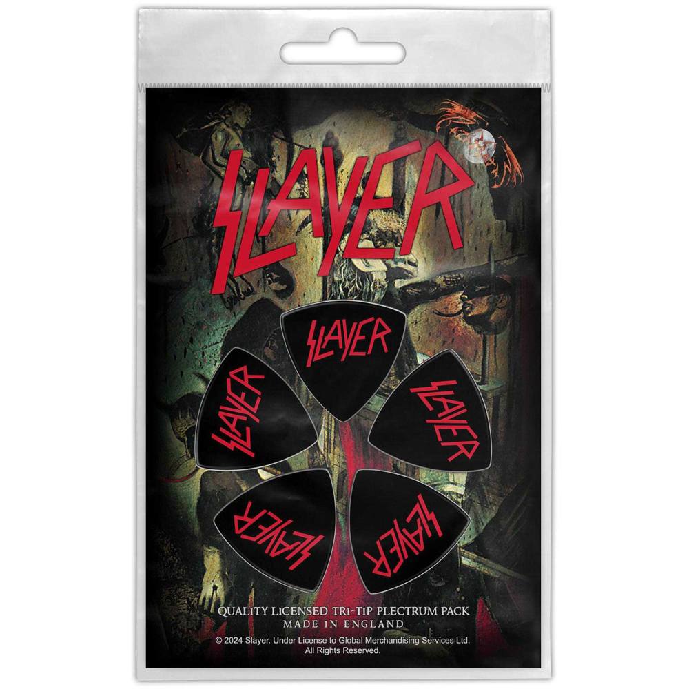 Slayer - Logo Plektrum - Schwarz/Rot